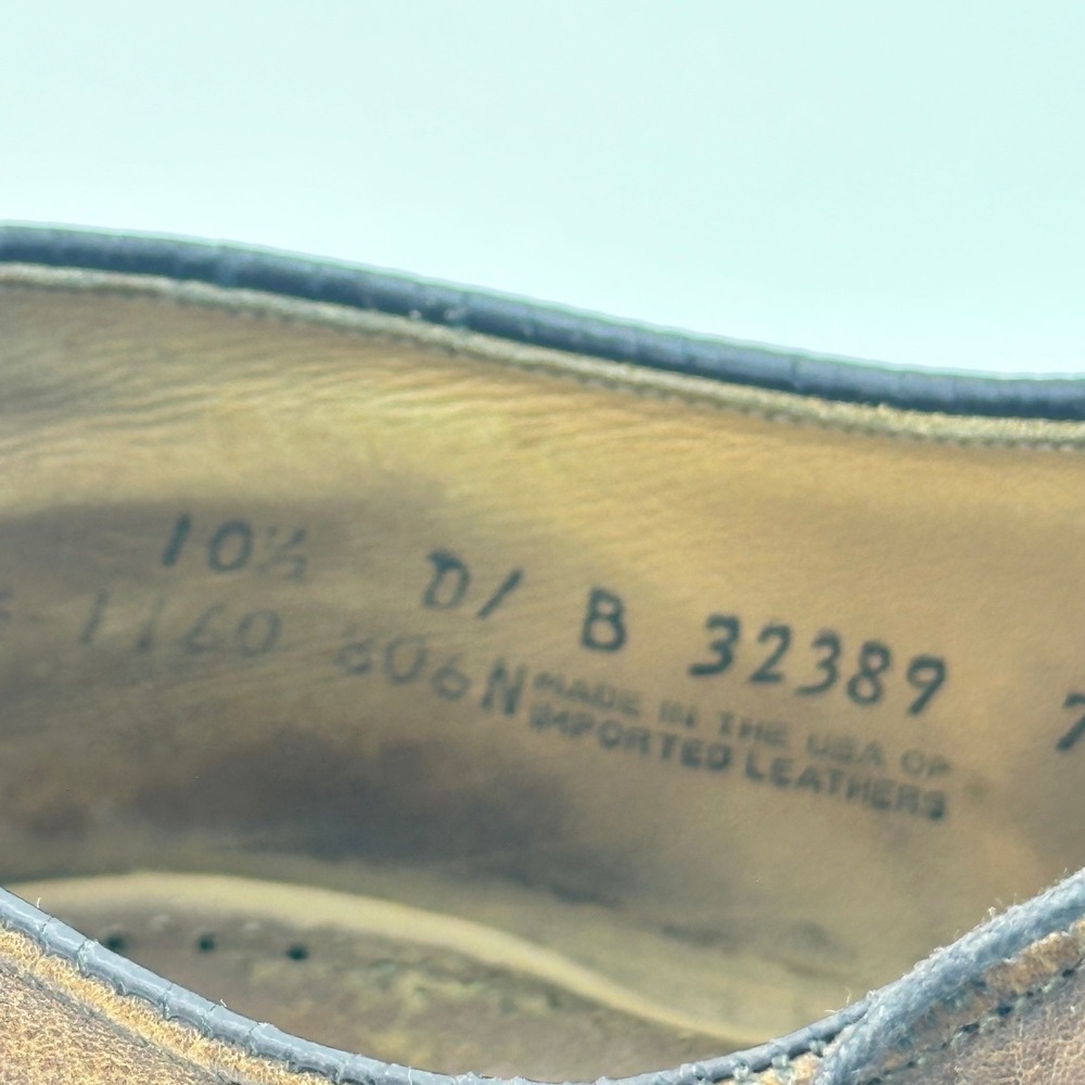 Johnston & Murphy Heritage Mens Brown Leather Cap Toe Brogue Oxford Shoes 10.5 D - Picture 8 of 8